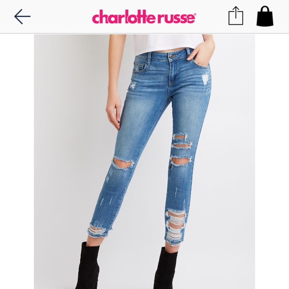 Ripped Cello skinny jeans